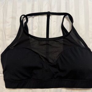 HALARA Black Mesh Sports Bra